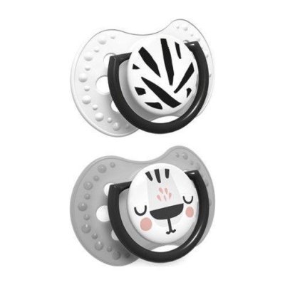 LOVI Silikon-Schnuller dynamisch Salt&Pepper 0-3m 2 Stk