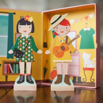 Petit Collage Puzzle magnetyczne - Najlepsze przyjaciółki