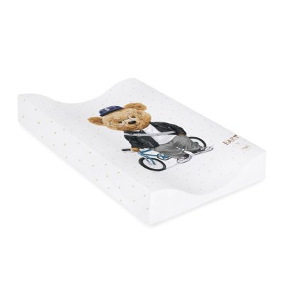 CEBA BABY Wickelauflage 2-seitig weich (48x70) Cosy Fluffy Puffy Bart