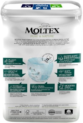 2x MOLTEX Pure&Nature Windelhosen Einweg 5 Junior (9-14 kg) 20 Stk.