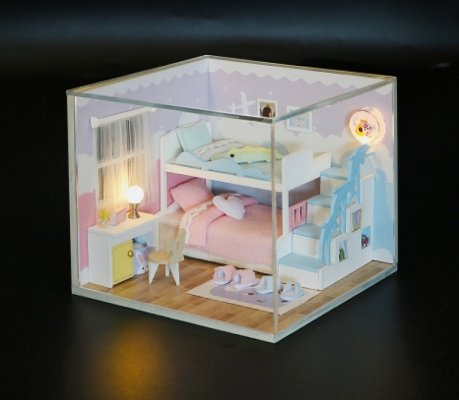 2Kids Toys miniatyrdockhus Sött drömsovrum
