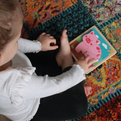 Bigjigs Toys Steckpuzzle Schweinchen