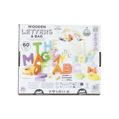 Le Toy Van Lettres dans un sac en toile
