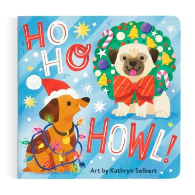 Mudpuppy Boek met schattige hondjes Ho Ho Howl!