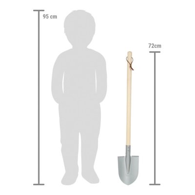 small foot Spade punt grijs 1 st