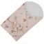 EKO Swaddle algodão com inserção removível de coco e laço My farm Powder rosa 75x75 cm