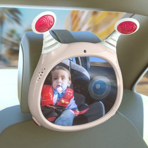 PETITE&MARS Seggiolino Auto Reversal Pro i-Size 360° Caramello Marrone 40-105 cm + Specchio Oly Beige 0m+