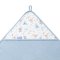 BABYONO Handtuch mit Kapuze Frottee blau 100x100 cm