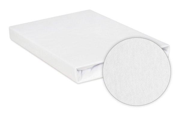 BABYMATEX Jersey Spannbettlaken wasserdicht 35x75 cm weiß