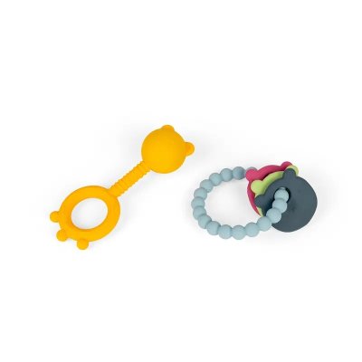 Bigjigs Toys Skallra och bitring 2 i 1 och bitring Björn