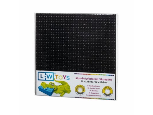 L-W Toys Plaque de base 32x32 noire