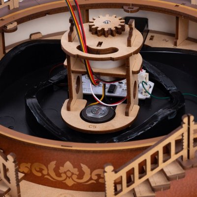 RoboTime 3D drvena slagalica glazbene kutije Klasični vrtuljak
