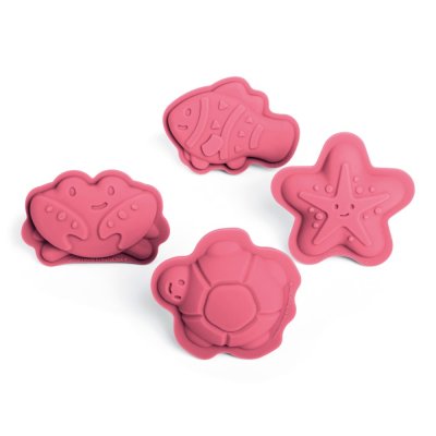 Bigjigs Toys Silikonowe foremki różowe Coral