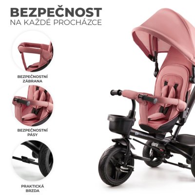 KINDERKRAFT Aveo tricikli, rózsaszín