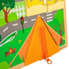 Bigjigs Toys Motorikbrett für Alltagsfähigkeiten