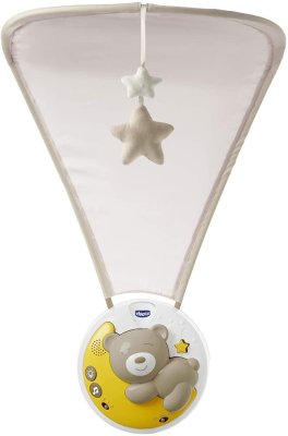 CHICCO Next2Moon 3in1 Kinderbett-Musikprojektor für alle Kinderbetten einschließlich Next2Me, neutral 0m+