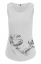 Koszulka bez rękawów damska Monkey Mum® biała - małpka