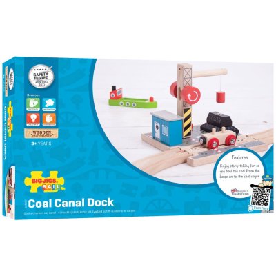 Bigjigs Rail Premogovni dok z žerjavom