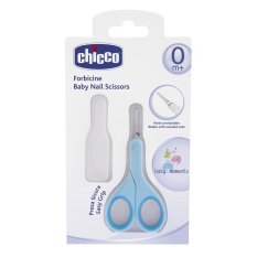 CHICCO Scissors with a round tip blue