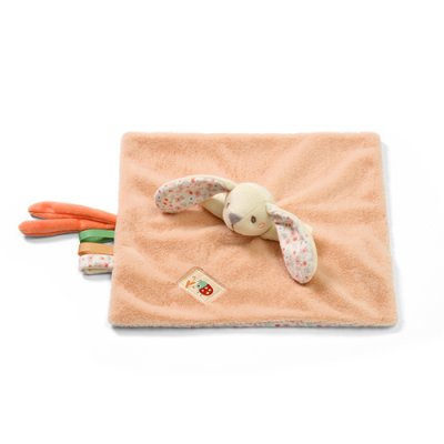 BABYONO Leżaczek i kocyk 2 w 1 Baby Bunny 0m+