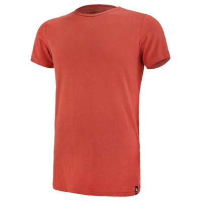 T-shirt da uomo KR sottile scollo a U Outlast® - color cannella