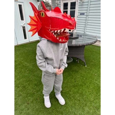 Fiesta Crafts Kreatywny zestaw Maska 3D Czerwony Smok