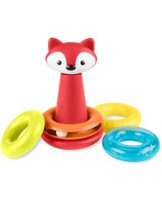 SKIP HOP Spielzeug-Stapelpyramide Fox Explore&More 6m+