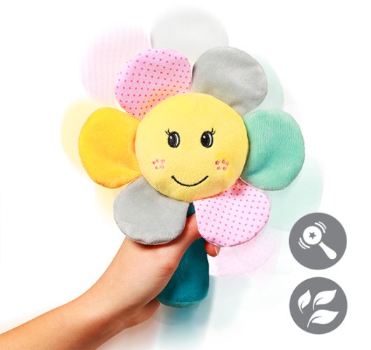 BABYONO Rattle toy Rainbow Flower