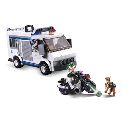 Sluban Police M38-B0652 Fourgon pénitentiaire et voleur en fuite