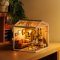 RoboTime 3D Holzpuzzle Miniatur Puppenhaus Gemütliches Wohnzimmer