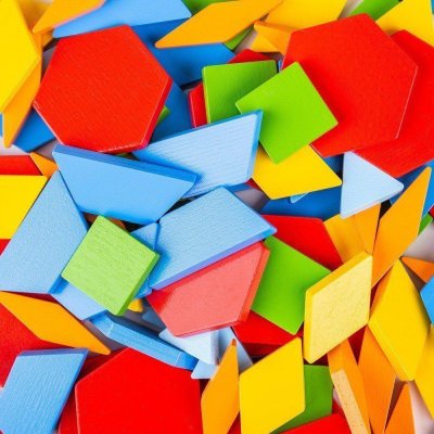 Bigjigs Toys Drveni šareni mozaik