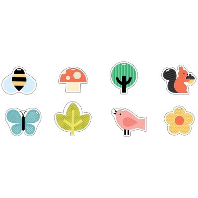 Petit Collage Cartões para Carrinho de Bebé Natureza