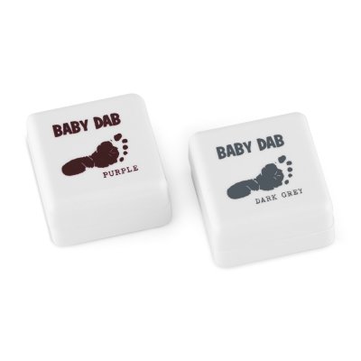 BABY DAB Farbe für Kinderdrucke 2 Stück lila, grau