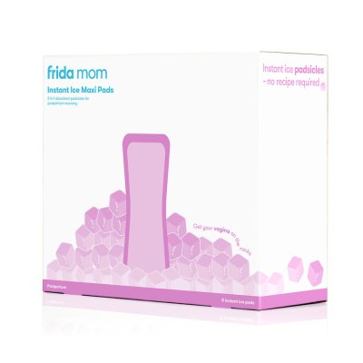 FRIDA MOM Verkoelende absorberende pads Ice Maxi + Wegwerppostpartumslipje