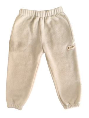 Monkey Mum® Mjukisbyxor i fleece - Beige