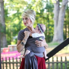 BOBA Babytrage / Tragetuch Classic Wrap Organic - Dark Gray
