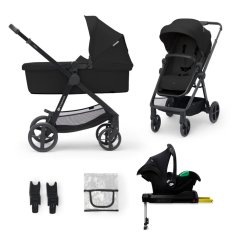 KINDERKRAFT Poussette combinée 4en1 Newly Classic Black + Mink PRO