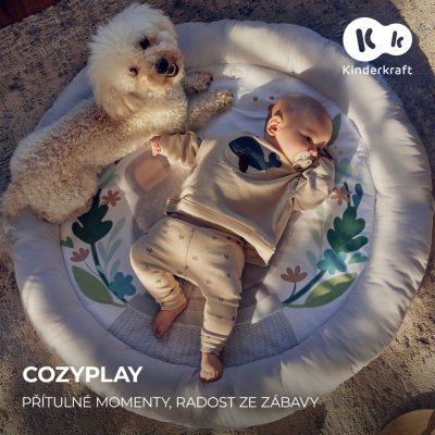 KINDERKRAFT Speelkleed met speelboog Cozyplay Lichtgrijs