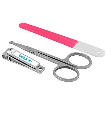 BABYONO Set Babypflege Maniküre rot