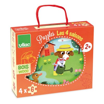 Vilac Drewniane puzzle 4 pory roku