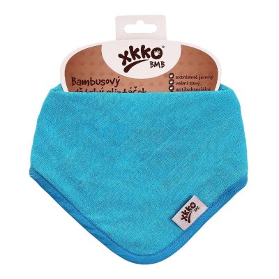 KIKKO Bamboo Lätzchen/Schal Farben (1 Stück) – Cyan