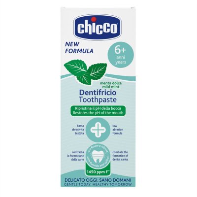 CHICCO pasta za zube Fine mint 6god+