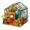 Puzzle 3D en bois RoboTime Miniature de maison Serre de fleurs