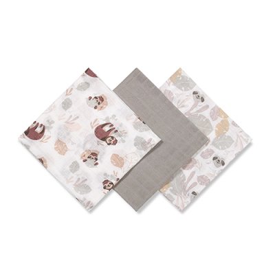 BABYONO Super Soft muslinske pelene 3 kom - Sive, 70x70 cm