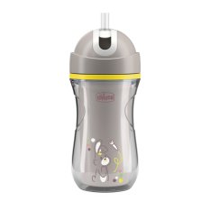 CHICCO Sport termo šalica sa slamkom grey, 14m+
