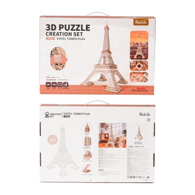 RoboTime 3D puzle de madera Torre Eiffel grande