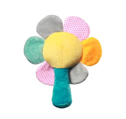 BABYONO Rasselspielzeug Regenbogenblume