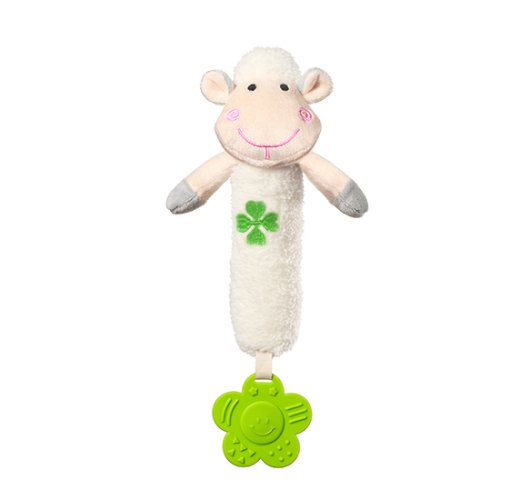 BABYONO Whistling toy with teether Sweet Lambie