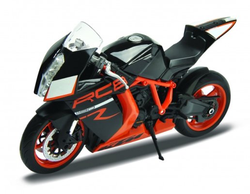 Welly - Motorrad KTM 1190 RC8 R 1:10 schwarz-orange