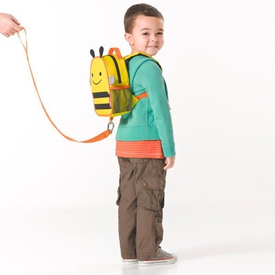 Mochila SKIP HOP Zoo com trela de segurança Bee 1 ano +
